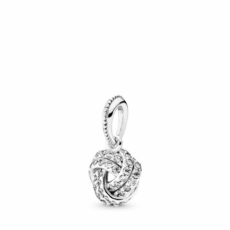 Pandora Sparkling Love Knot Pendant Silver Egypt EC4805796